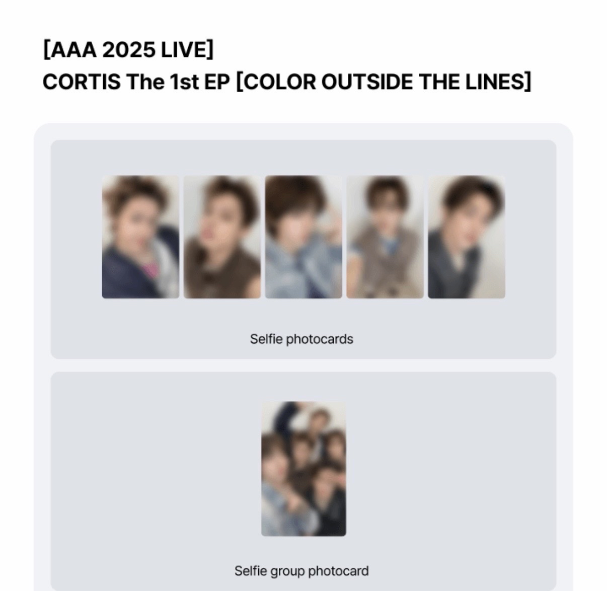 Cortis 迷一 AAA特典卡