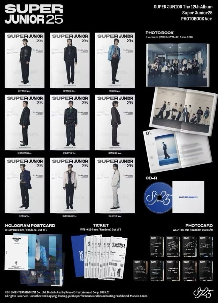 ［現貨全新未拆專］利特、東海、銀赫 super junior 25 pb.ver 專輯
