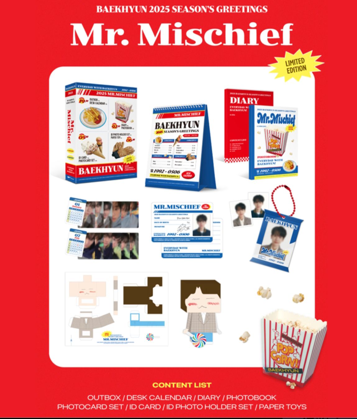 伯賢 |2025 Season's Greetings年曆 | 🧡