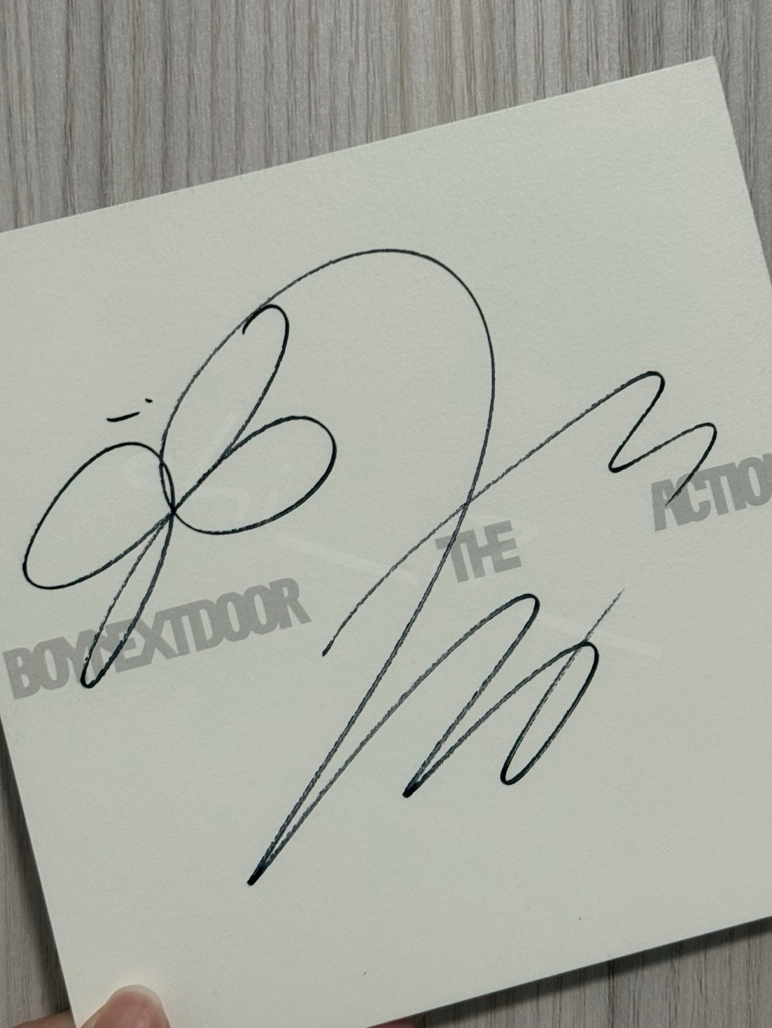 The Action美網親簽明信片🐈‍⬛