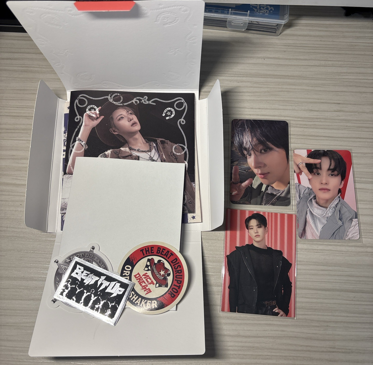 Nct dream 全專+一張seventeen卡包卡（用二手包材！！！）可當帶