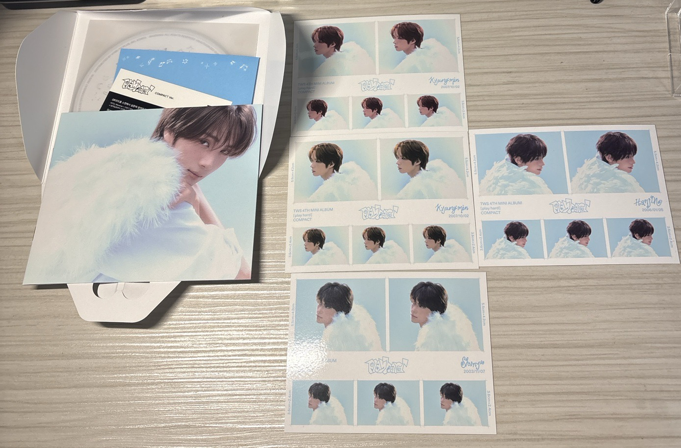 Tws 迷四 英宰單封空專+4張明信片（用二手包材！！）可當帶