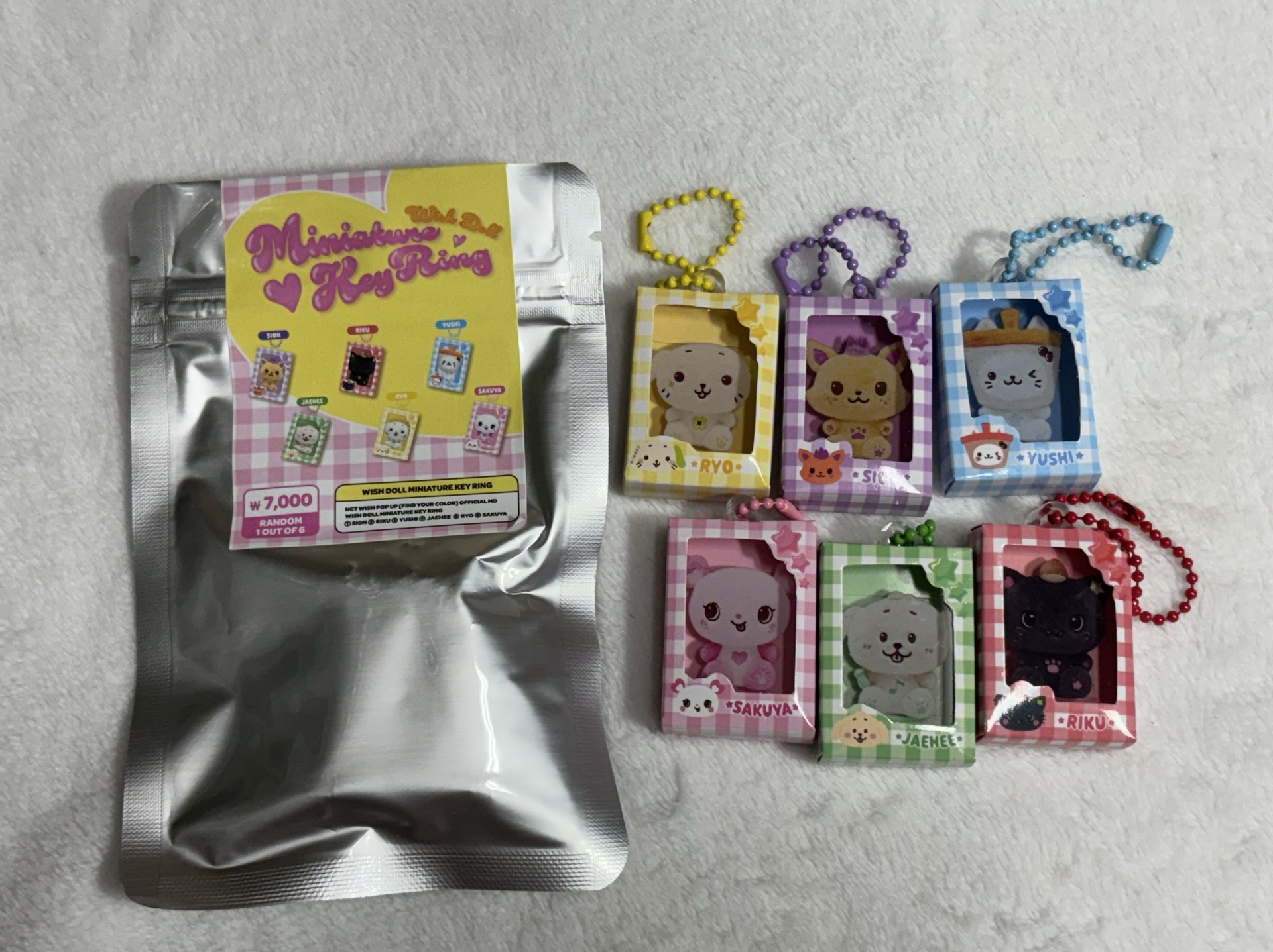 坐姿娃吊飾 NCT WISH  扭蛋