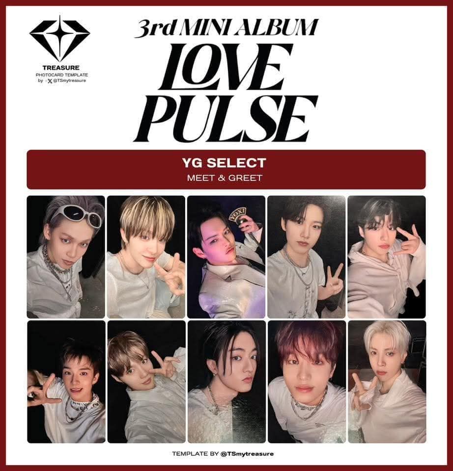 TREASURE Love pulse YGS mg / MP / NY 簽售特典卡