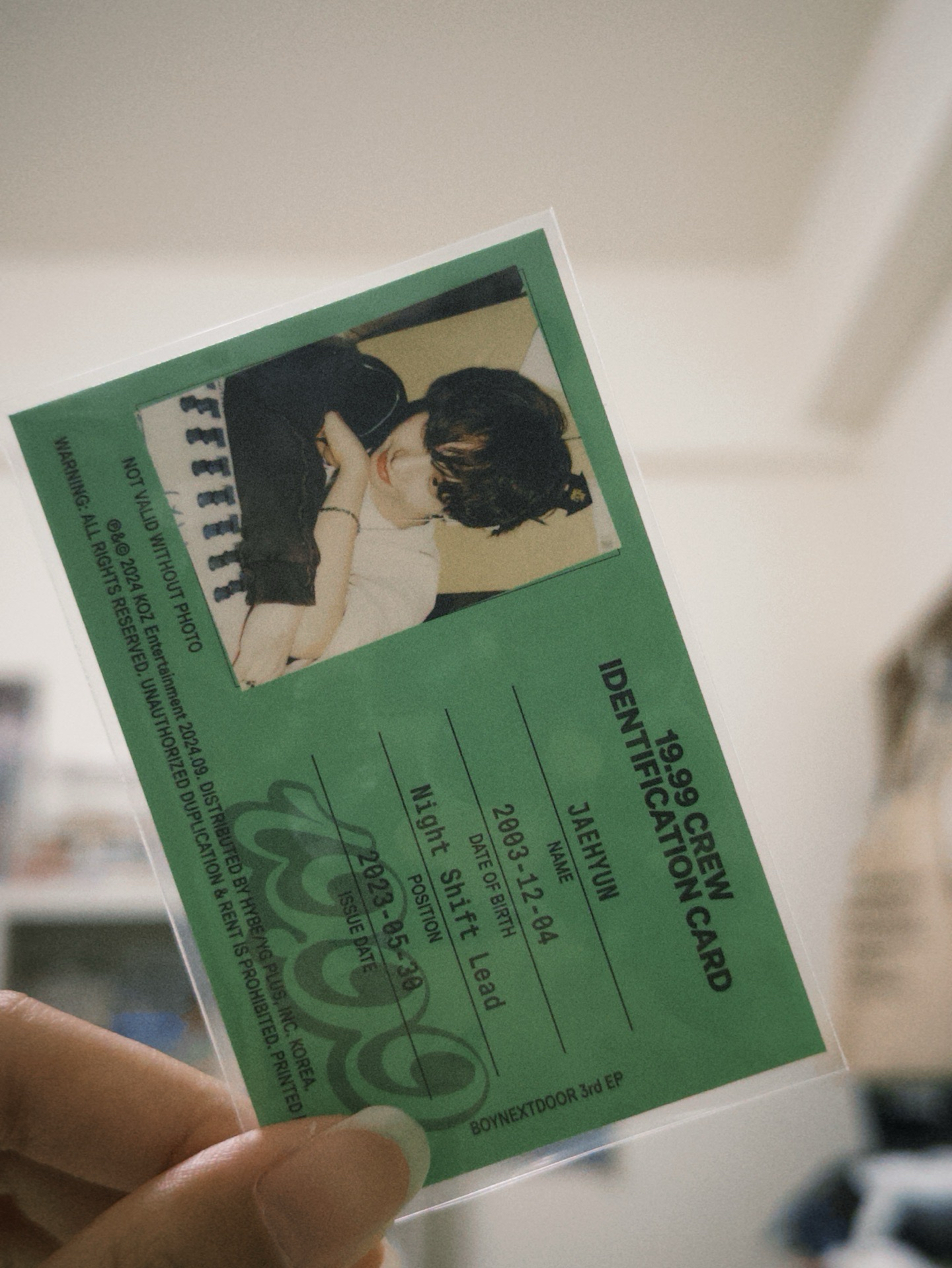 Jaehyun 19.99 ID卡