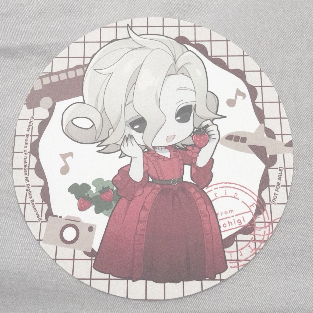 紅夫人 Q版草莓杯墊