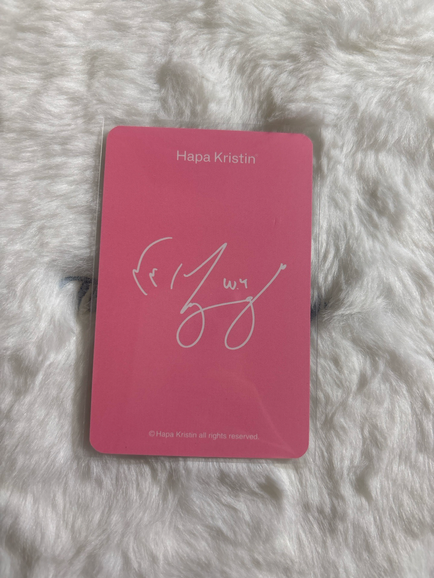 有瑕 Hapa Kristin 代言卡 9.0