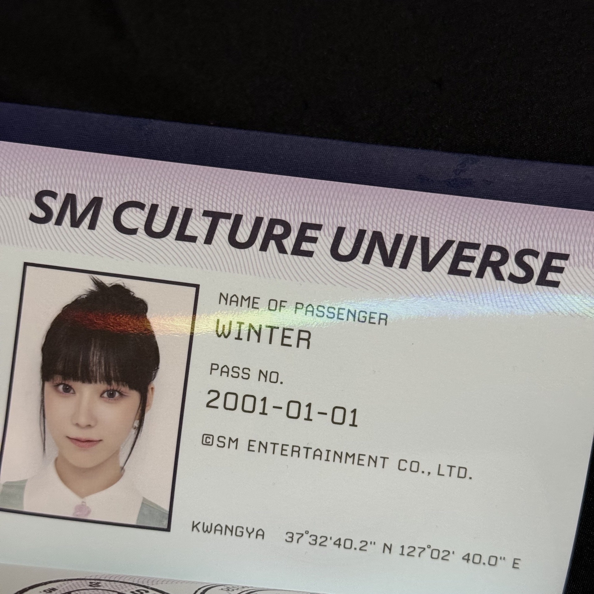 aespa WINTER SMCU護照組（無證件照）
