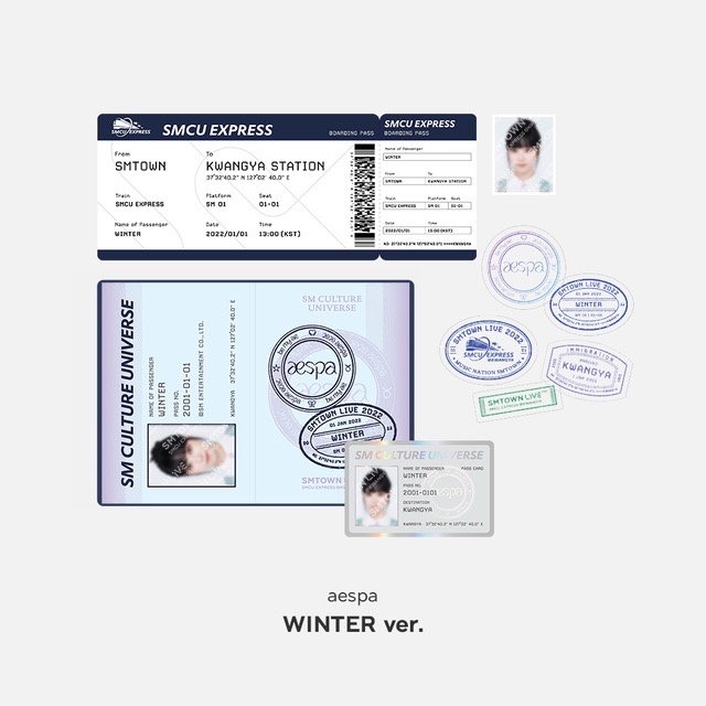 aespa WINTER SMCU護照組（無證件照）