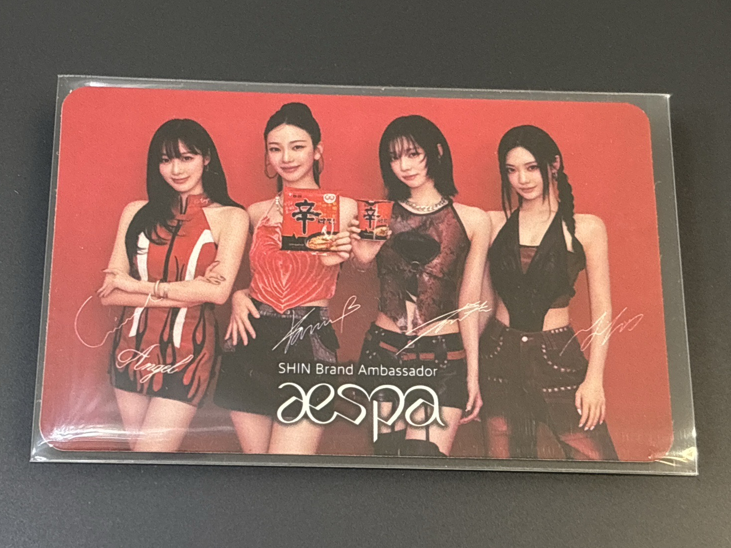 aespa 辛拉麵 代言團體卡