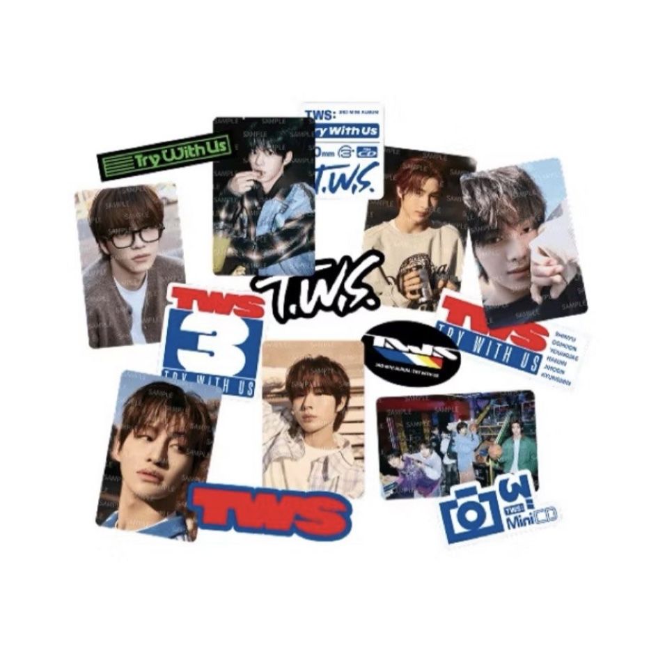 ［全新］TWS 迷你三輯 TRY WITH US 小卡 貼紙組 weverse