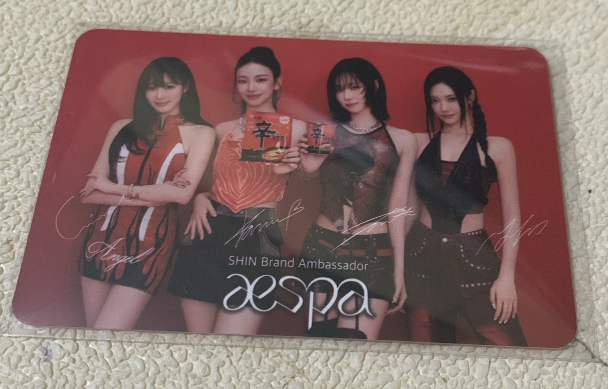 aespa 代言團卡