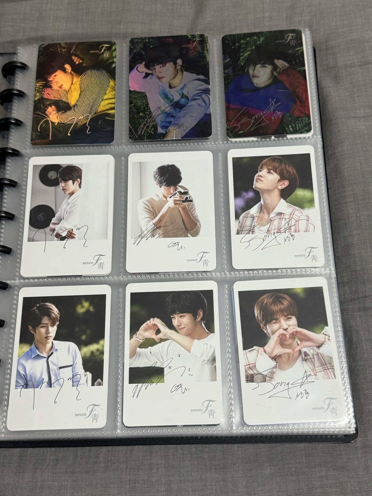 INFINITE F - 靑 BLUE 小卡整套
