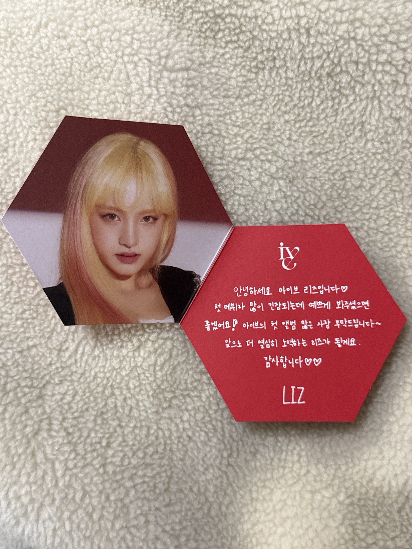 Liz 單曲一輯 手寫卡