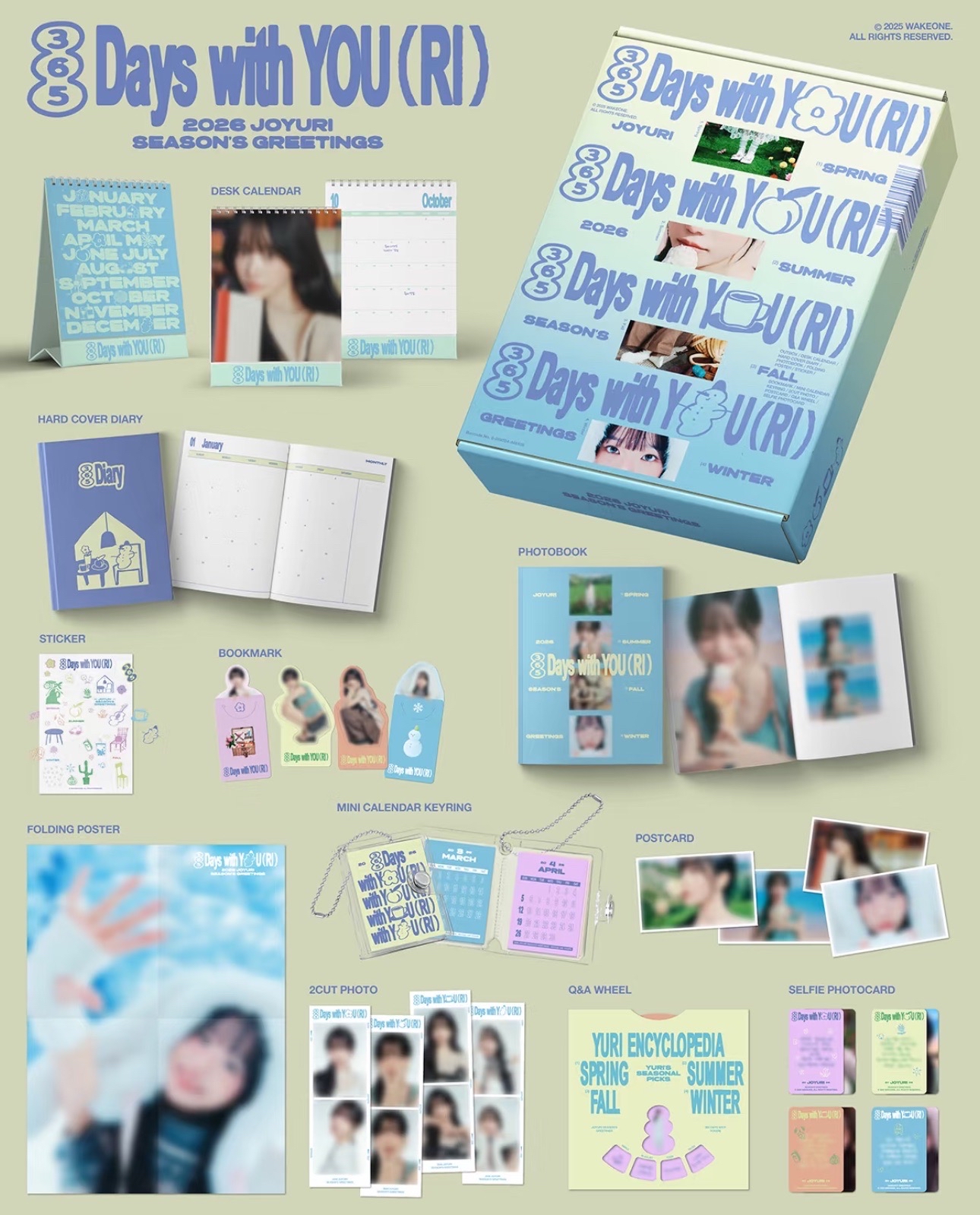 【現貨：拆售/ 全新柔理年曆】曹柔理 JO YURI -2026 年曆組合