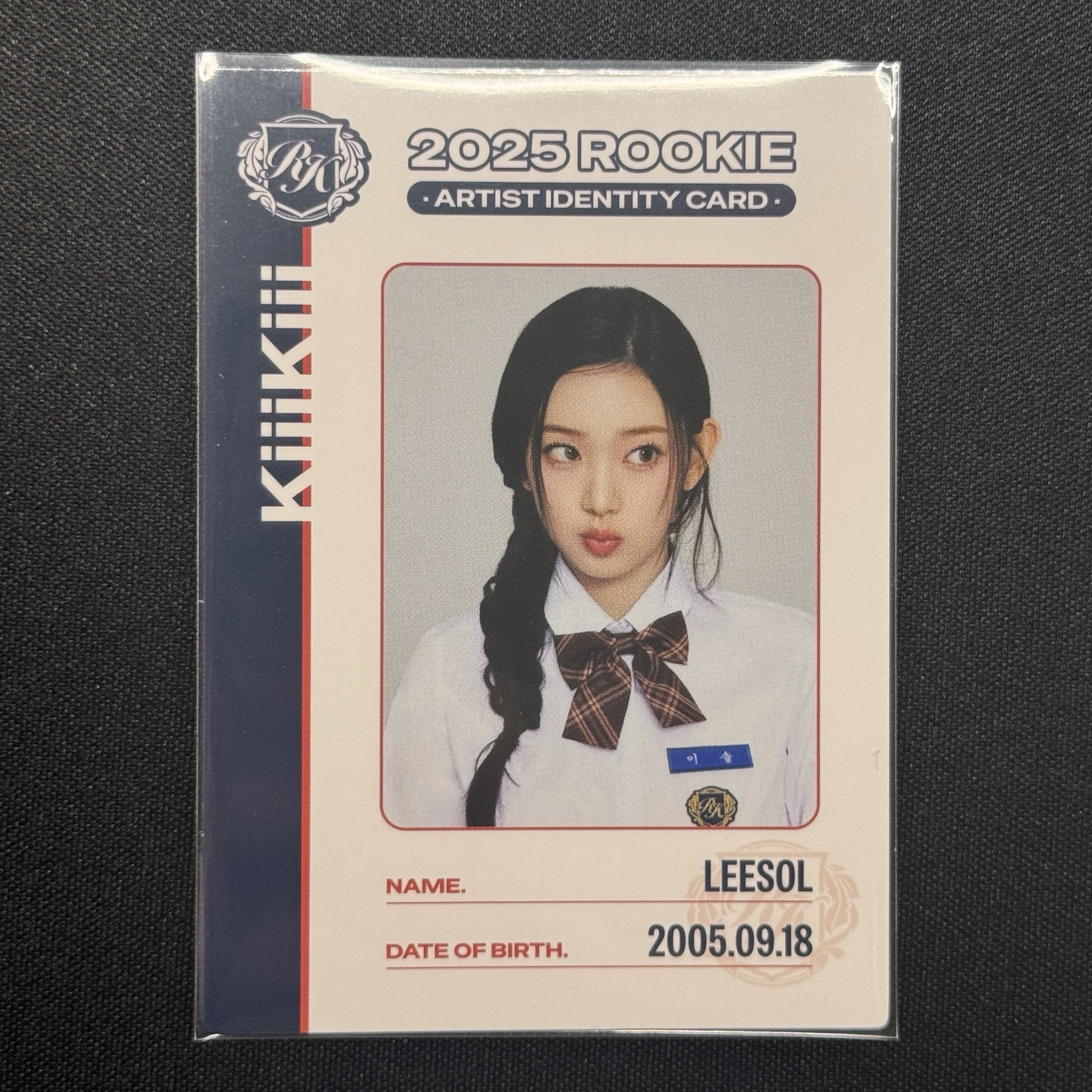 KiiiKiii 2025 Kpop rookie ID卡