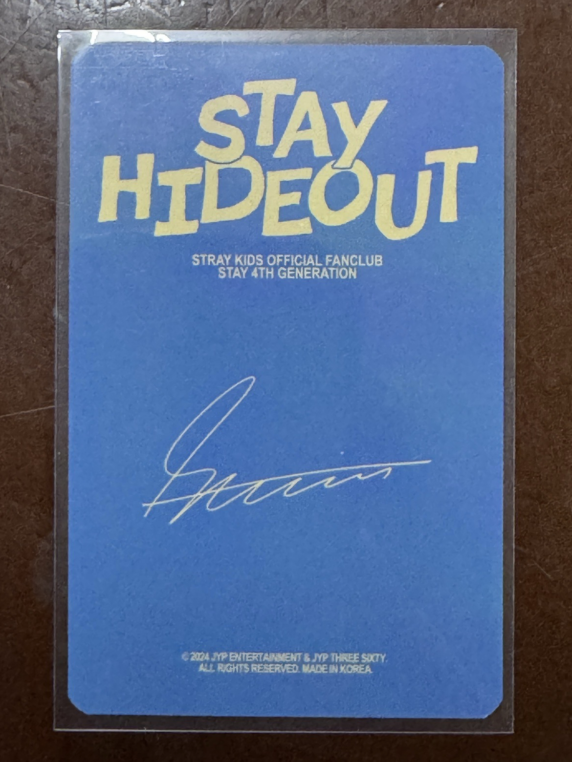 4期會員禮卡 玟（簽名卡背）