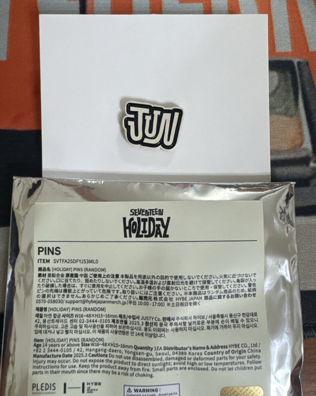 Holiday 姓名別針