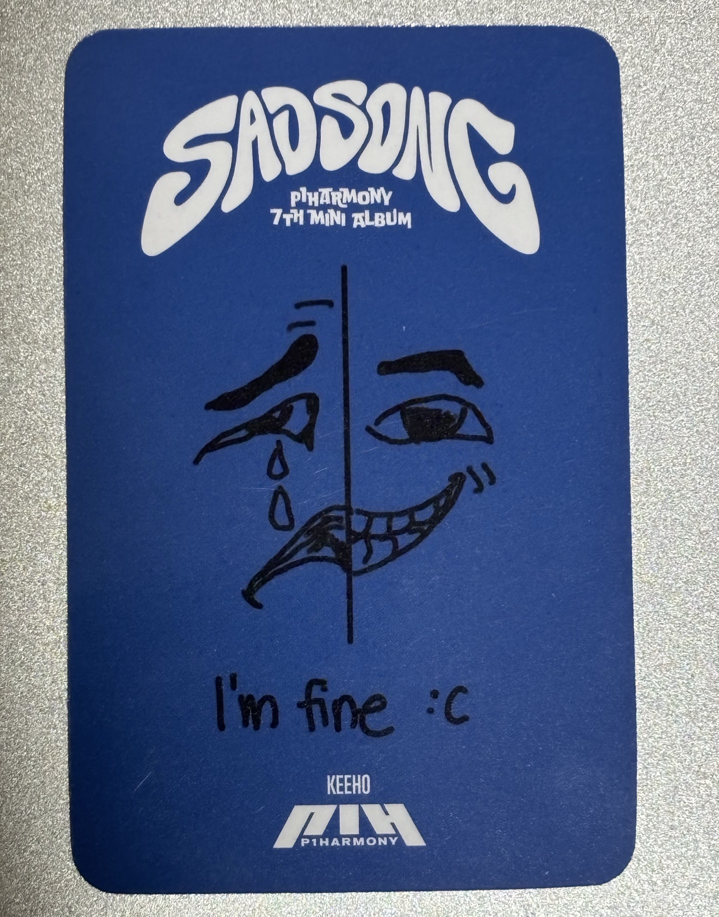 P1harmony 尹起昊 SAD SONG 迷七打歌卡