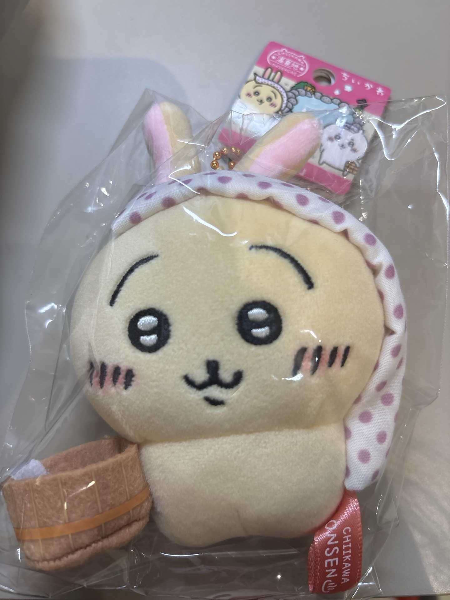 吉伊卡哇 兔兔 溫泉系列吊飾娃