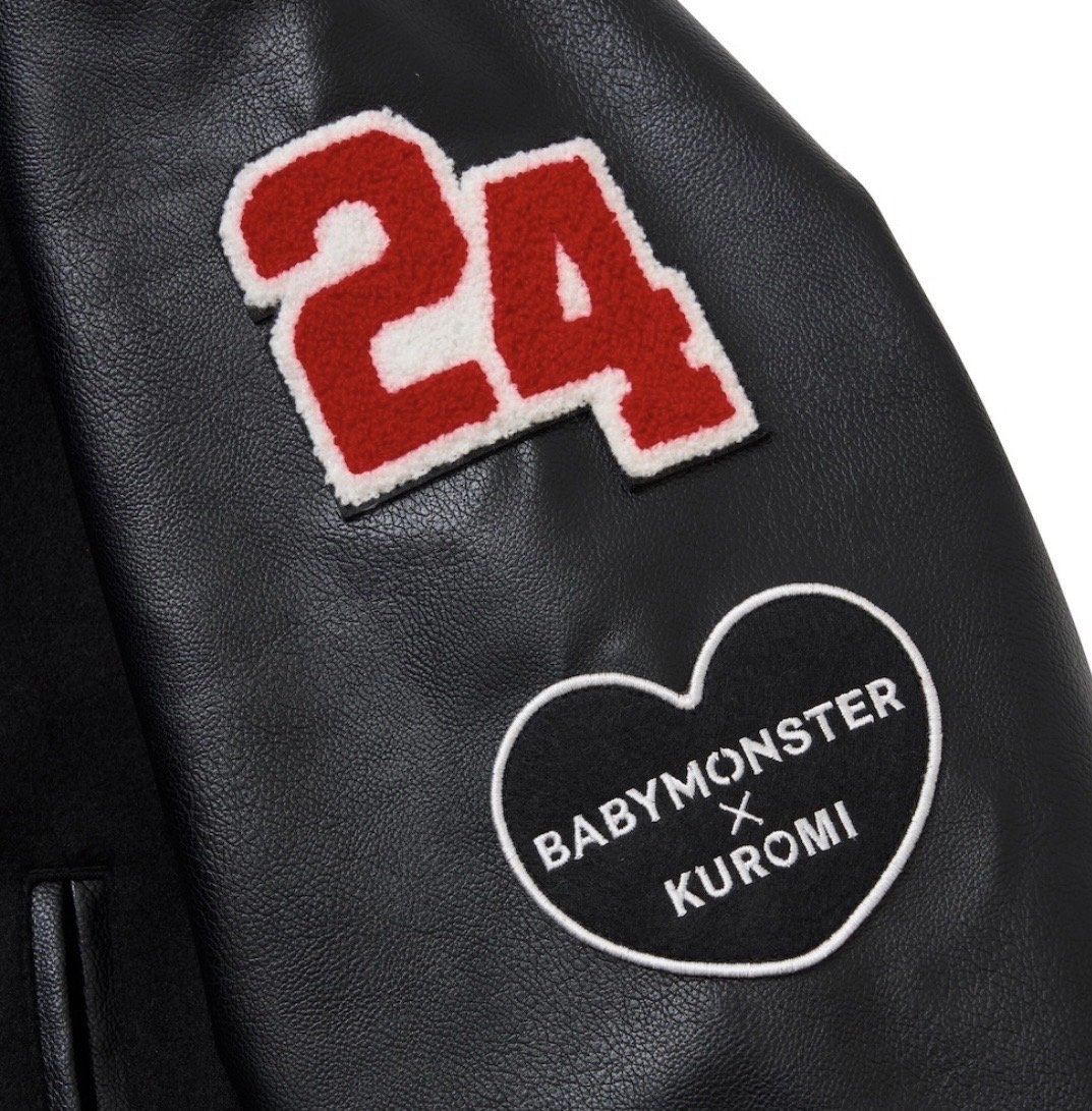 [酷洛米 聯名周邊] 棒球外套 黑色