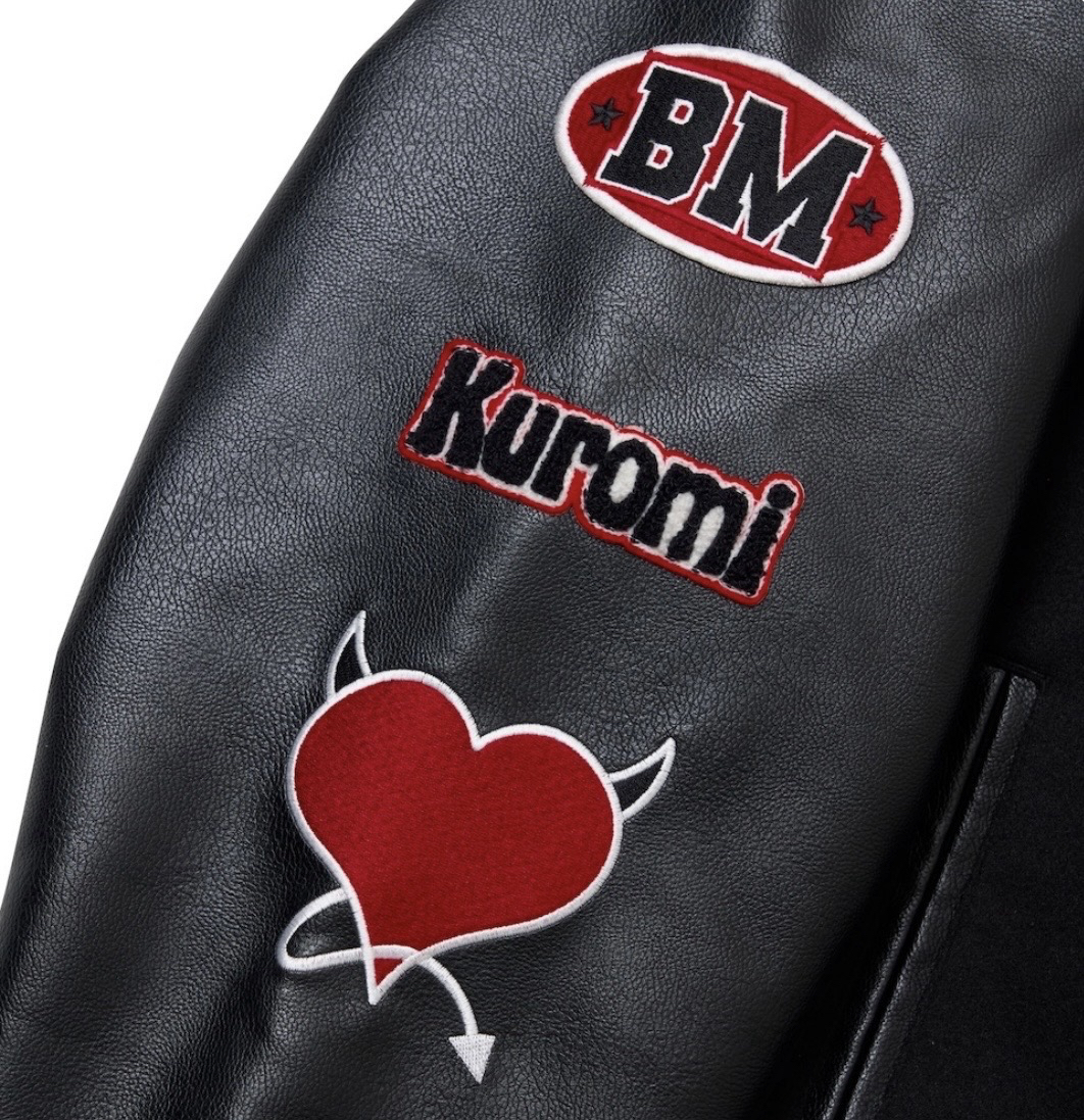 [酷洛米 聯名周邊] 棒球外套 黑色