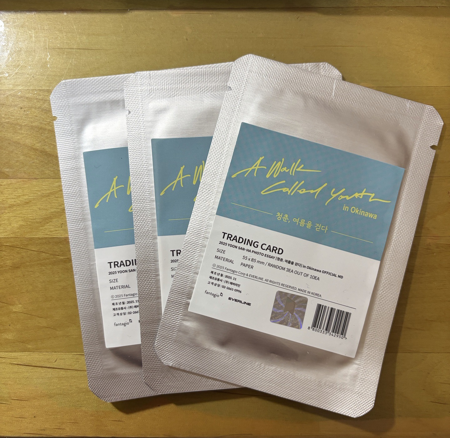 2025 YOON SANHA PHOTO ESSAY 隨機卡包