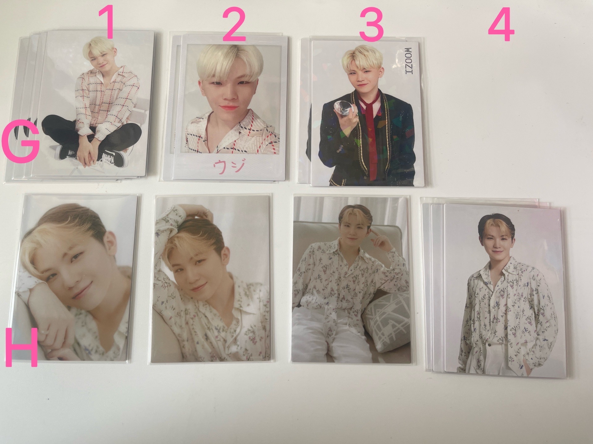 seventeen woozi 日本卡包卡