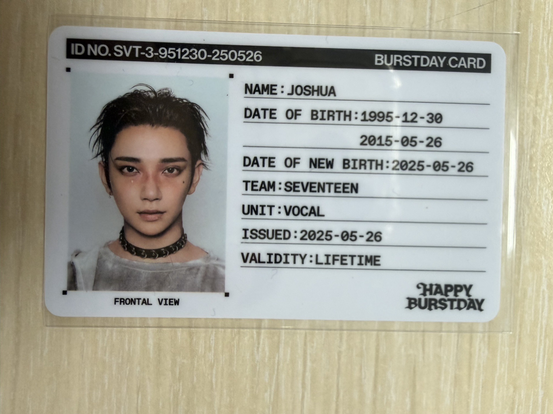 Joshua 正五 ID卡