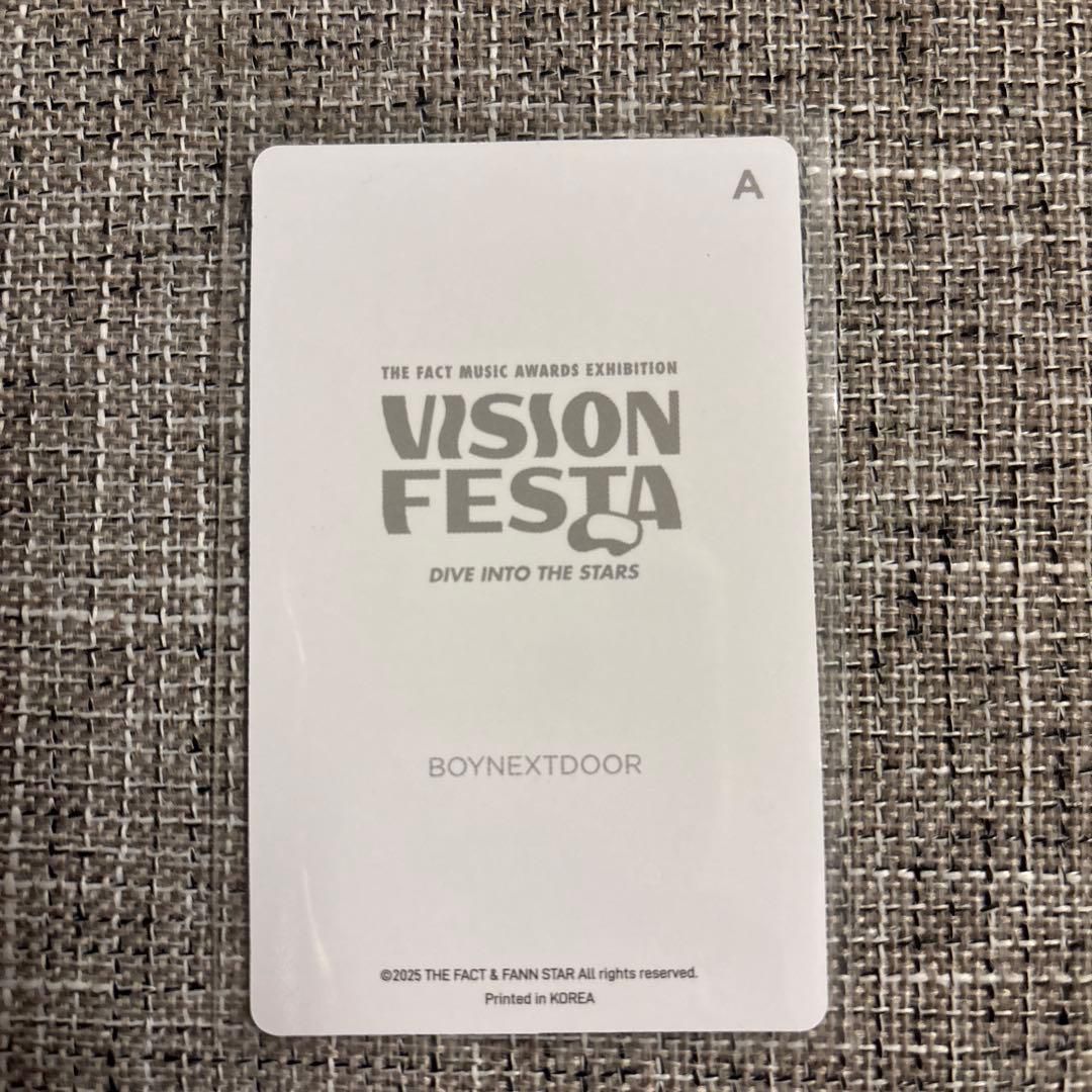 ［非現貨］ vision festa 入場卡李涵