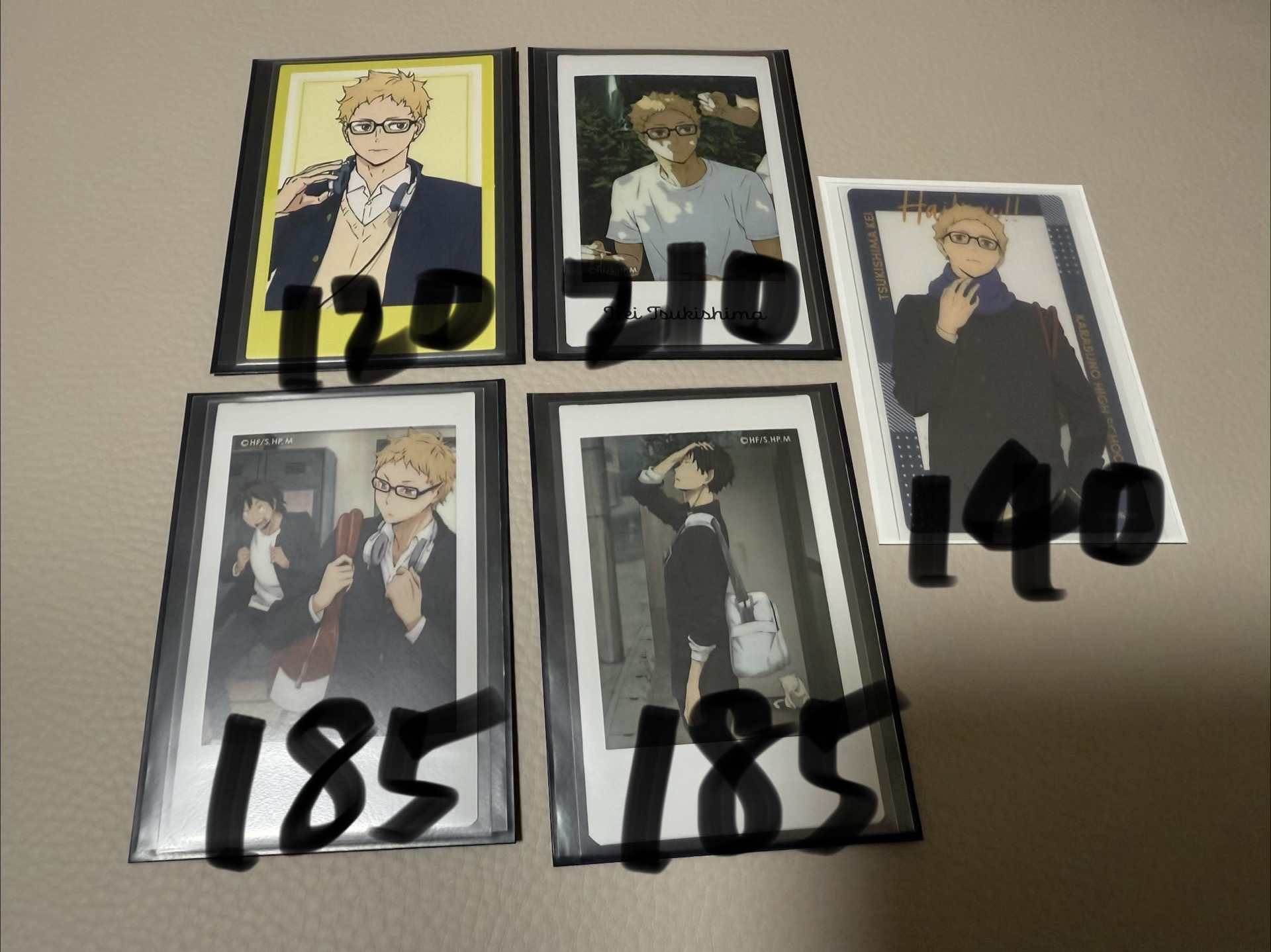 排球少年 月島螢 影山飛雄  拍立得 透卡 吃飯 放課後