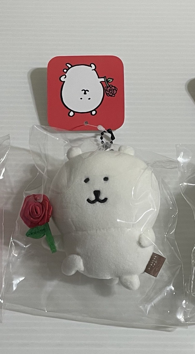 自嘲熊 拿玫瑰熊 娃娃 吊飾
