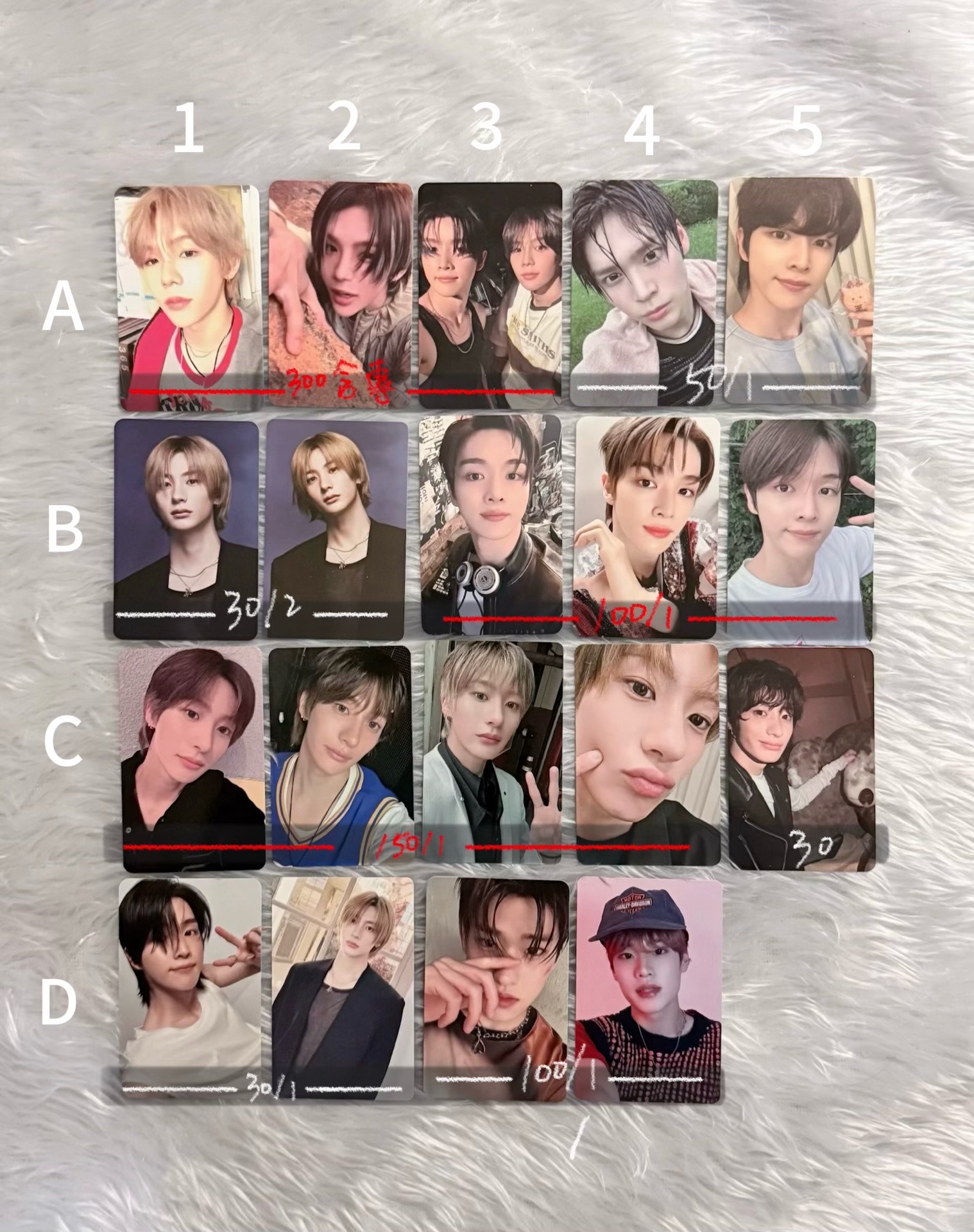 RIIZE小卡 紅字需多帶白字