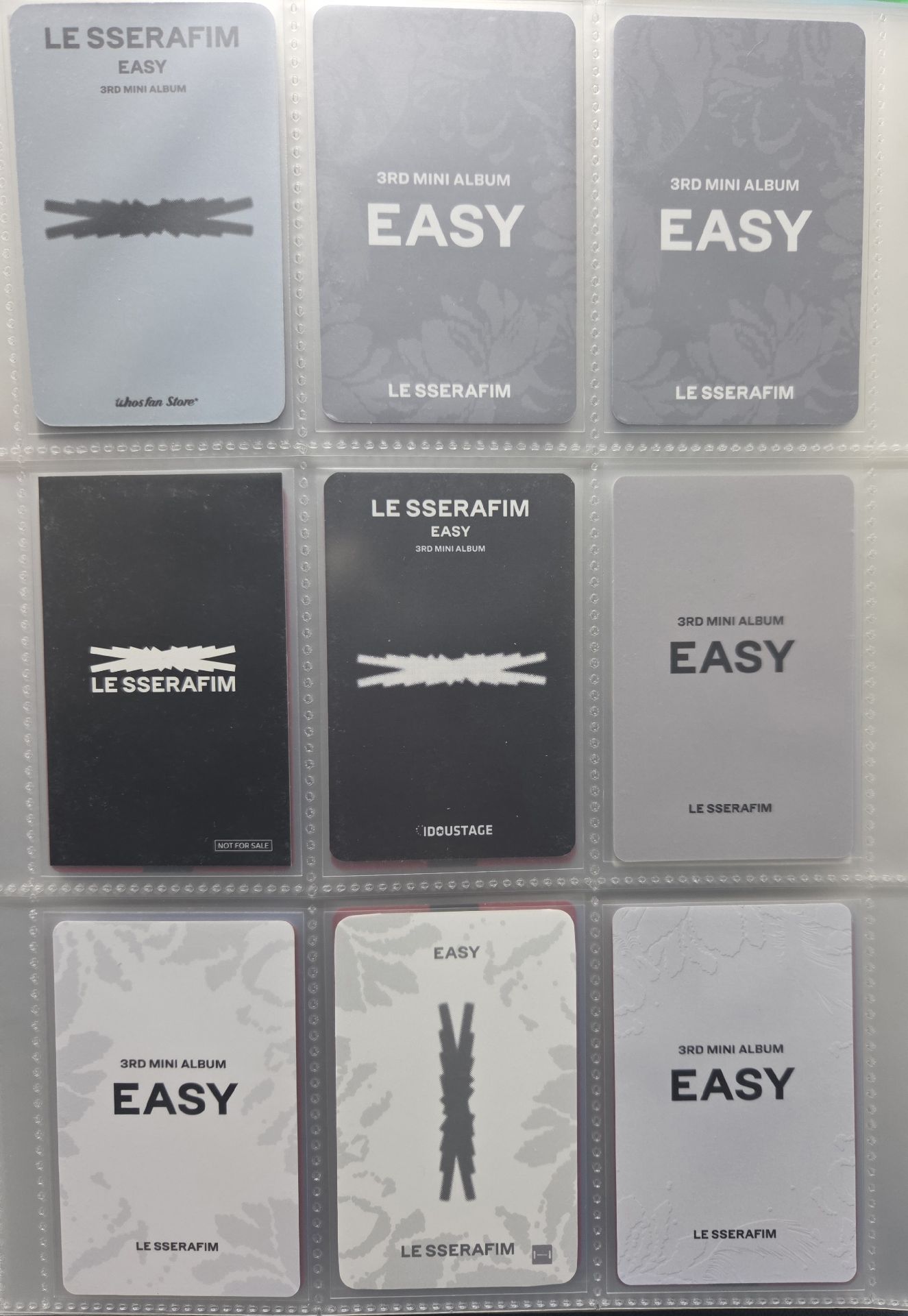 LE SSERAFIM YUNJIN 許允眞 特典 小卡 EASY