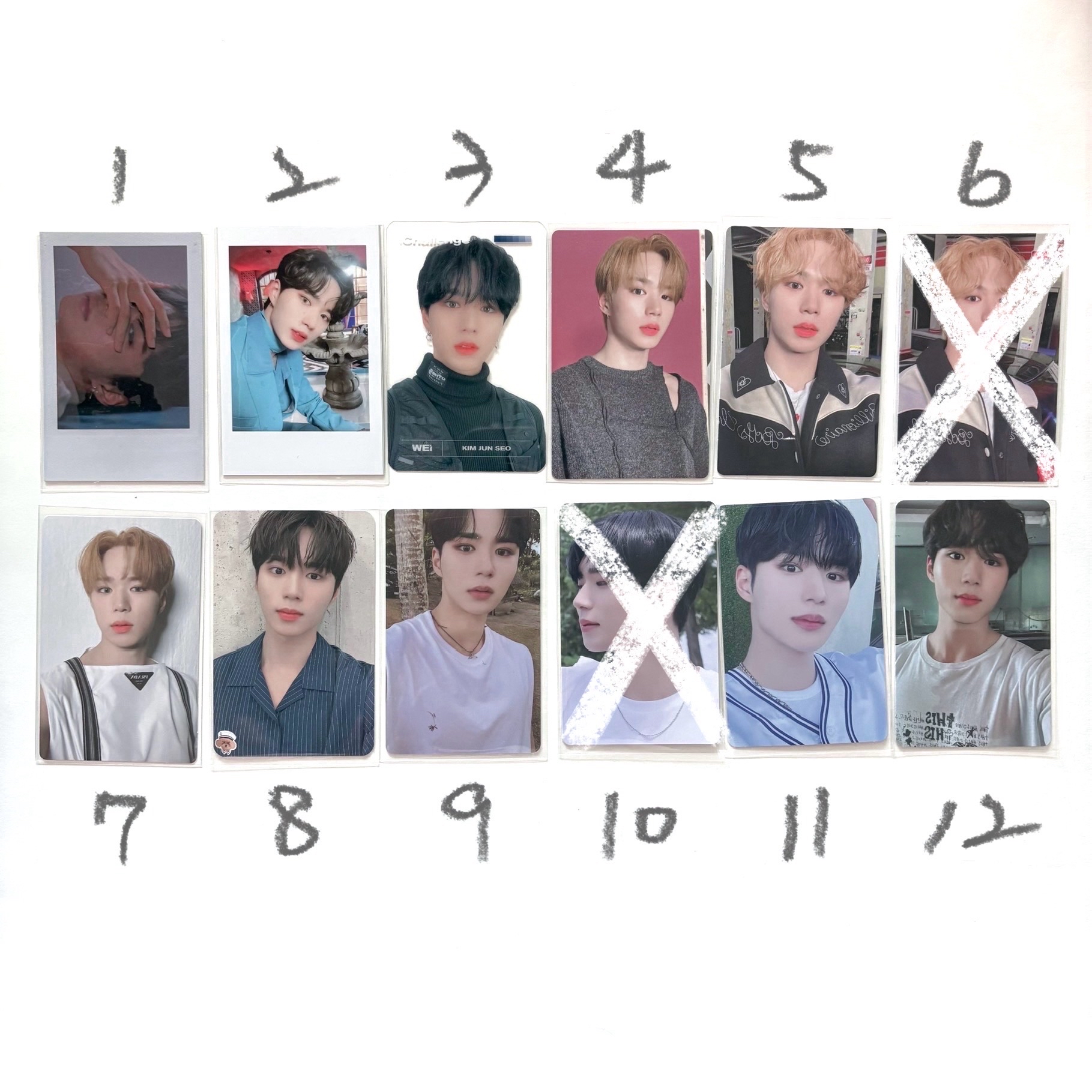 WEi 金俊抒 專輯 小卡 透卡 拍立得卡