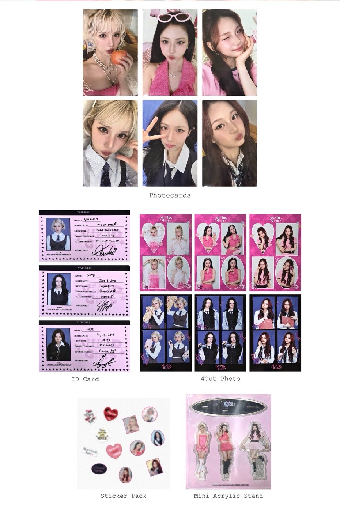 viviz26年曆個人set