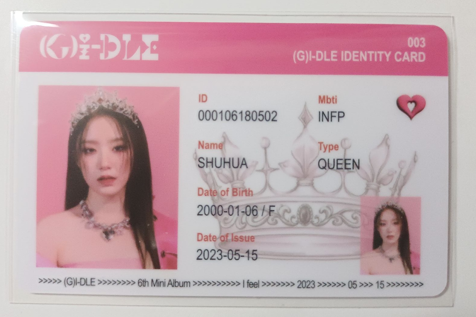 idle葉舒華 刷 迷六id卡