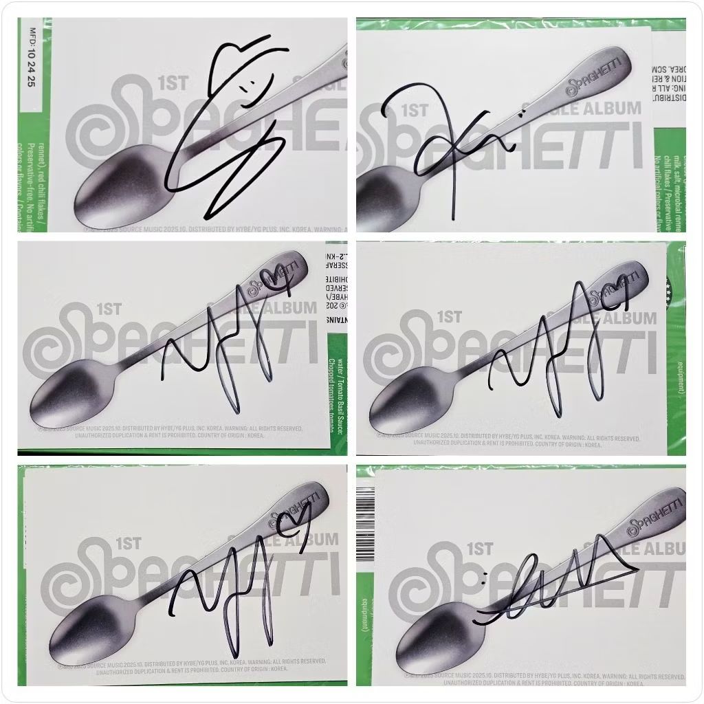 🍝 現貨【美國官網】LE SSERAFIM 已拆封 簽名專輯 1st Single SPAGHETTI 親筆簽名 CD