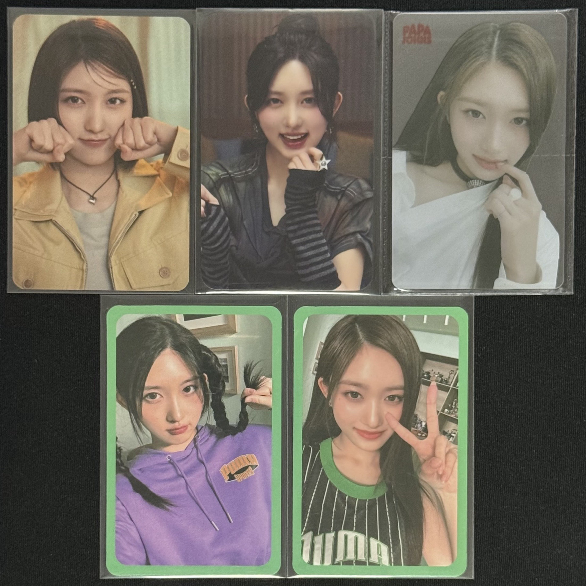 IVE 代言卡 玉米鬚、百事、披薩、PUMA