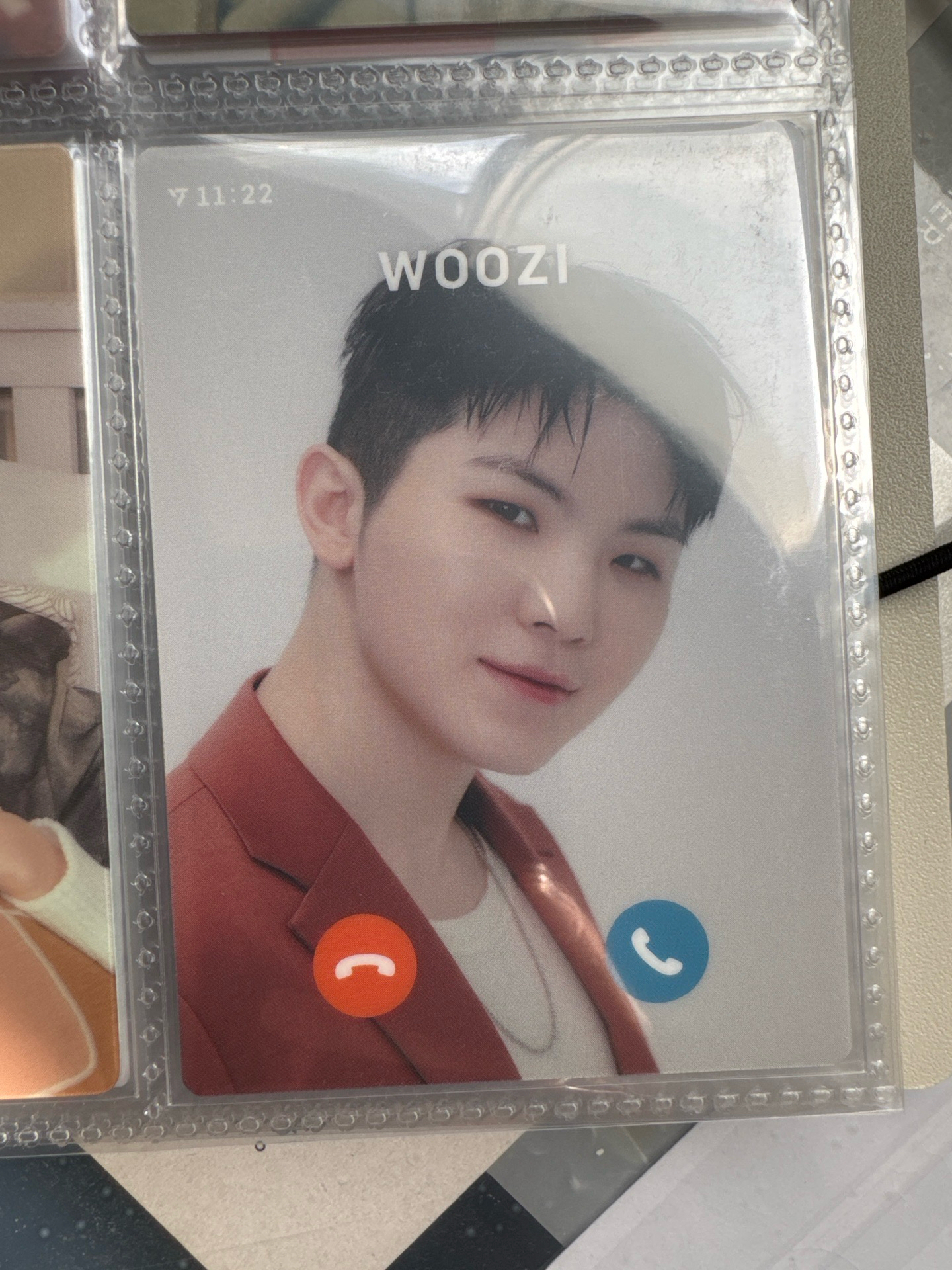 SVT Be the sun Woozi電話卡