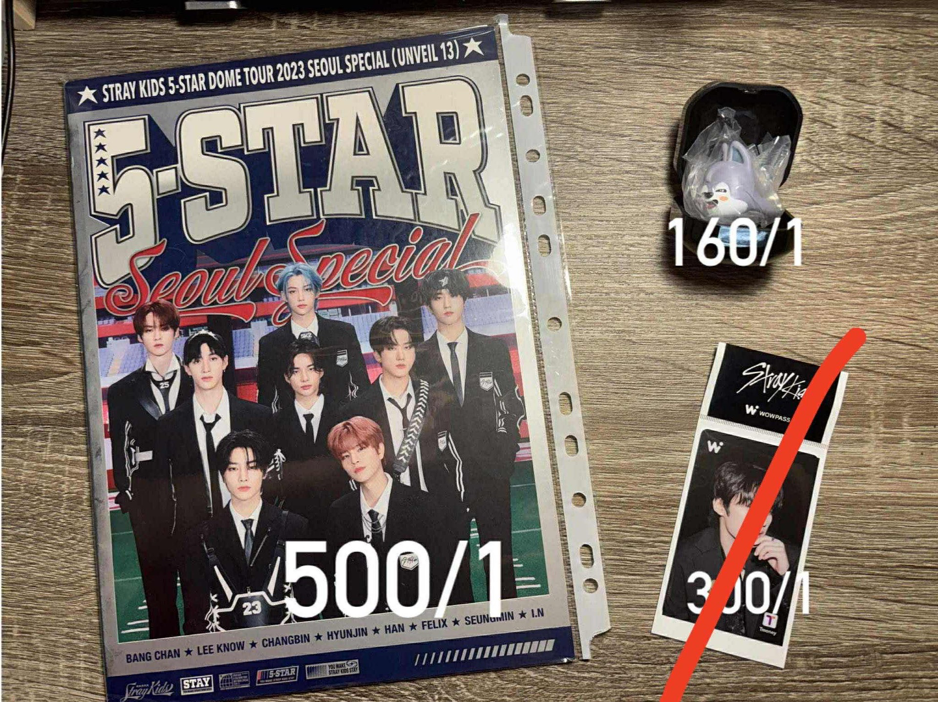 stray kids 5-star大卡海報 扭蛋戒指