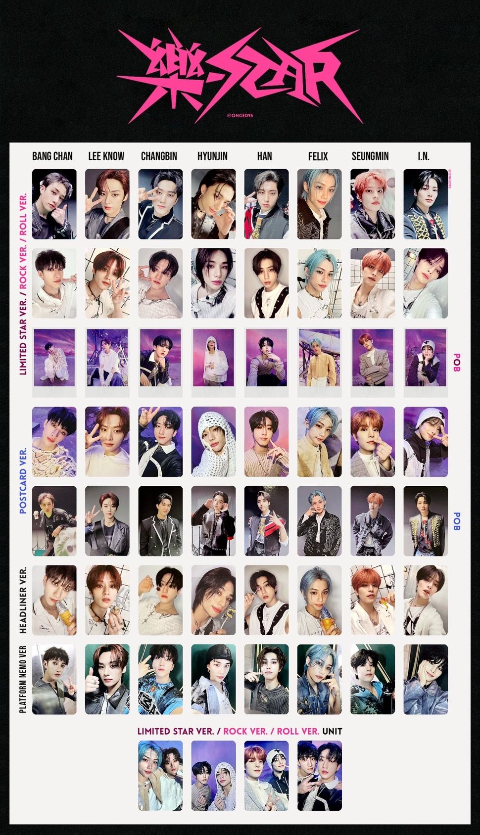 Stray kids 樂star專輯卡