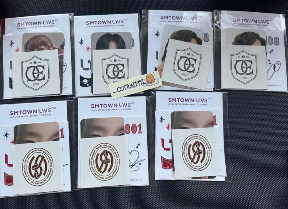 現貨 🇹🇼 SMCU 2022 SMTOWN 刺青貼 紋身貼 小卡組 IRENE XIUMIN SUHO KAI