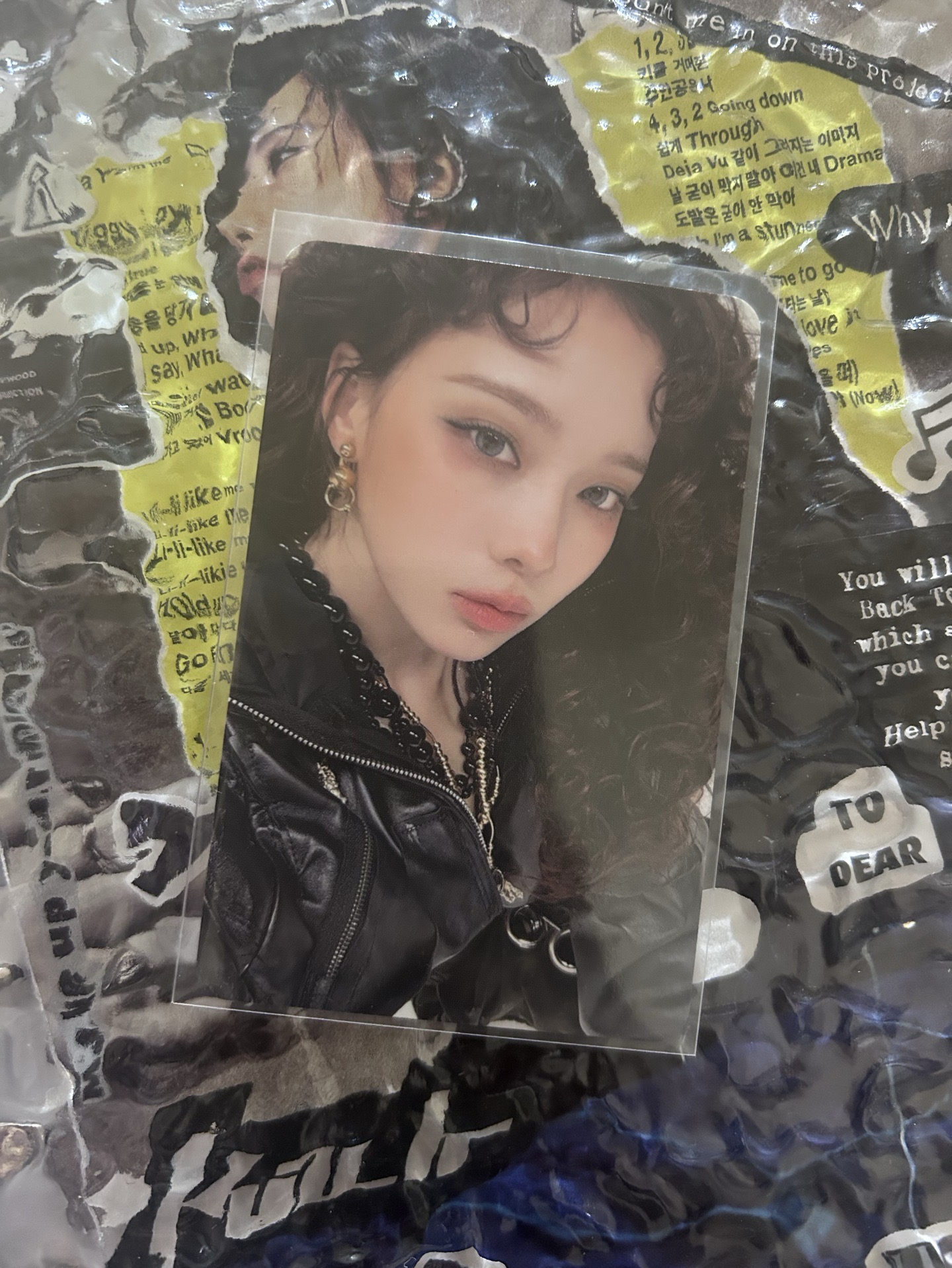 【現貨可速出】aespa winter金冬天Dirty work專卡 塗鴉卡背