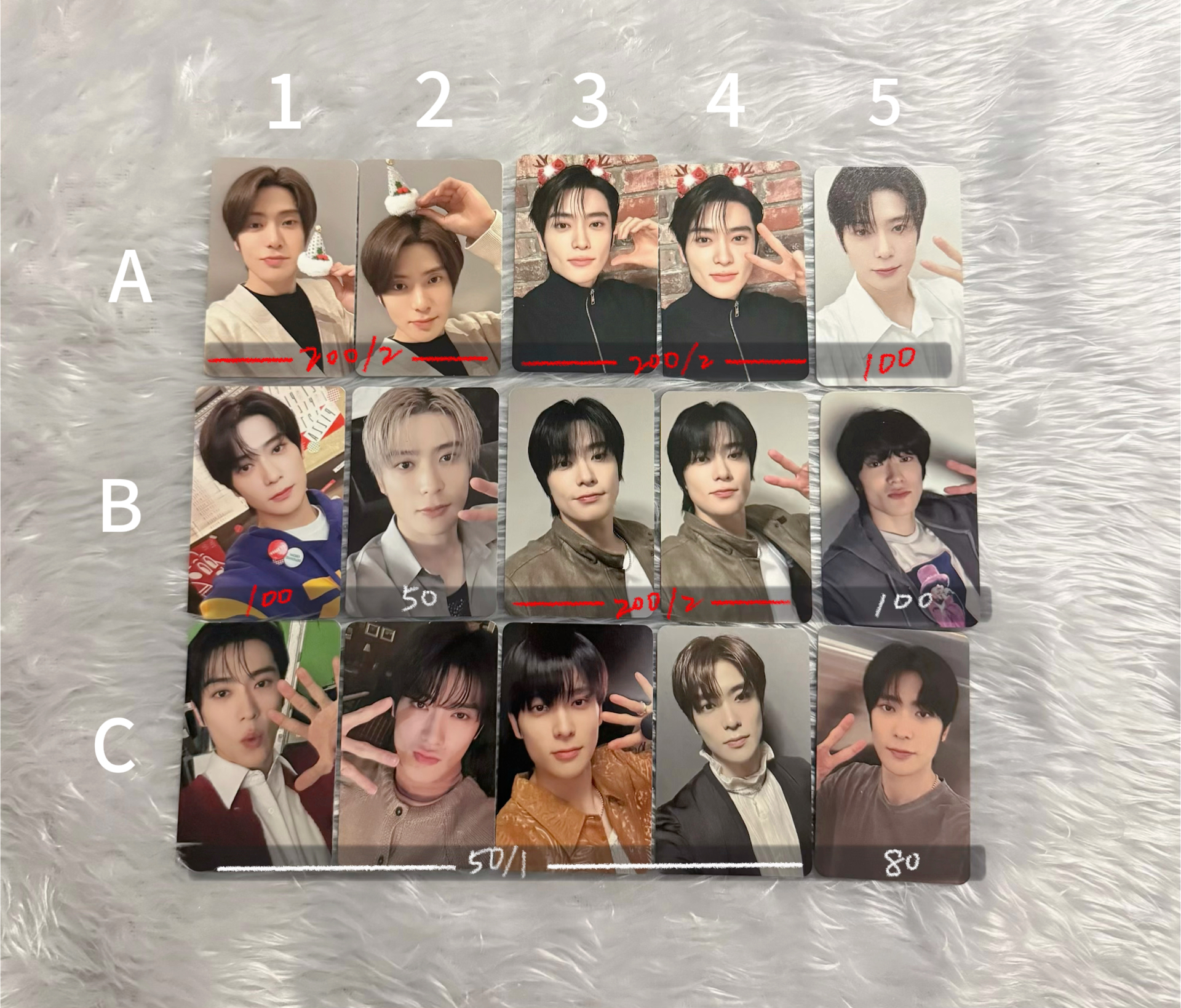 在玹小卡 紅字需帶白字