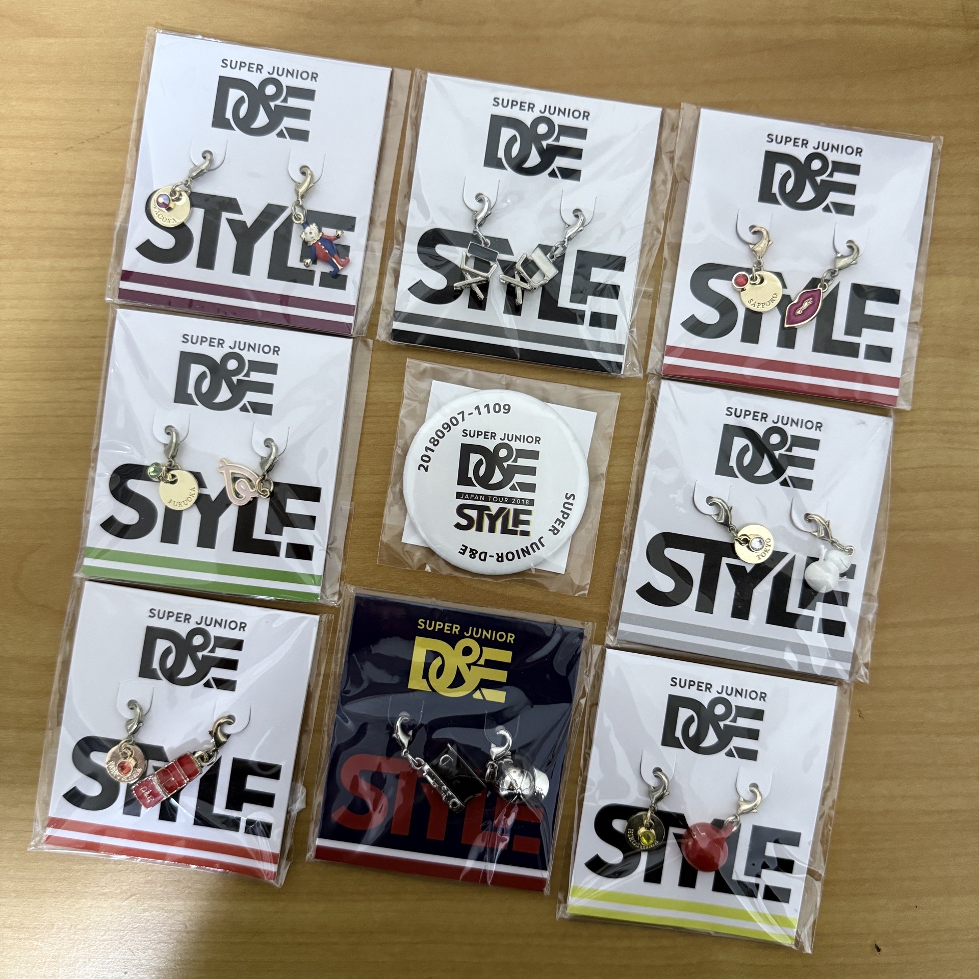 D&E 2018日巡限定各場館吊飾