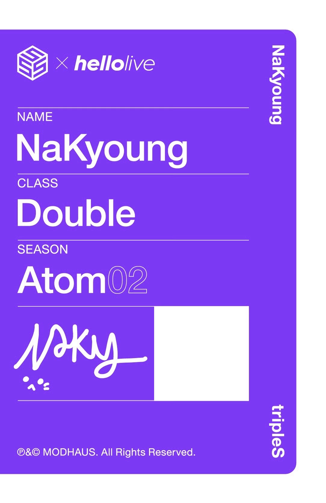 tripleS Nakyoung AA338 hellolive直播卡