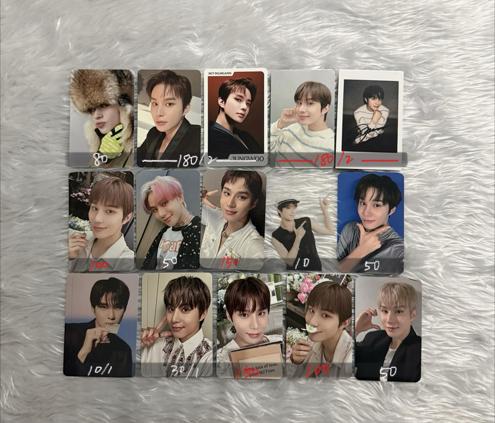 廷祐小卡 紅字需帶白字