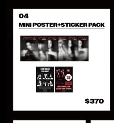 Babymonster Psycho 海報貼紙組