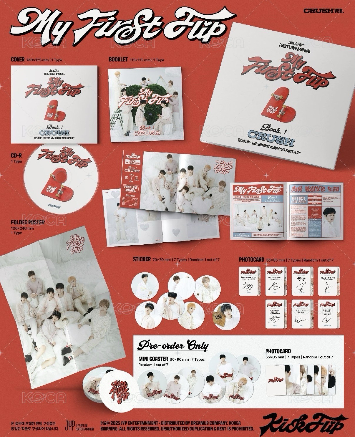 kickflip 迷三 未拆專 CRUSH ver.